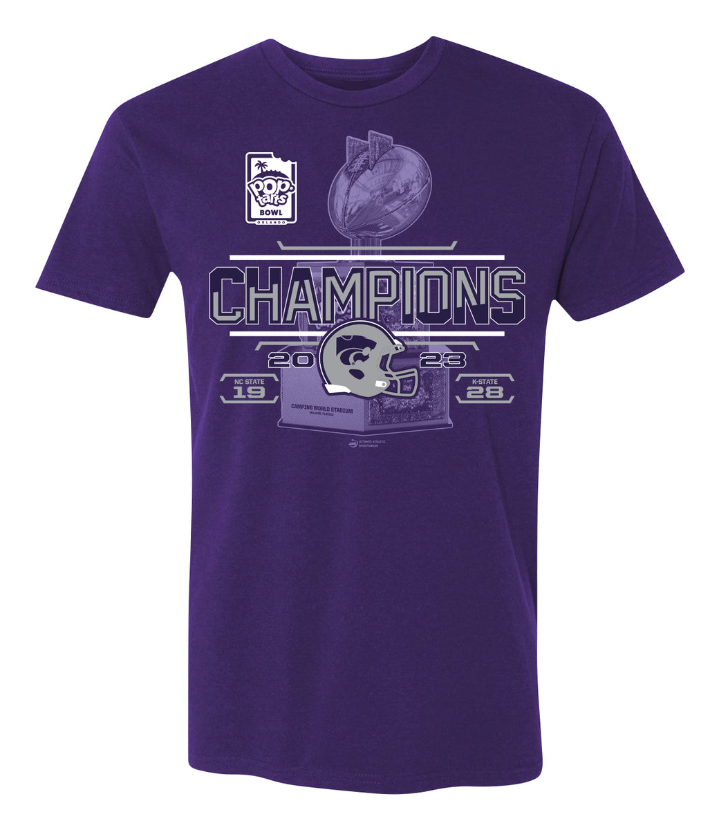 2023 PopTarts Bowl CHAMPIONS SCORE Purple SST FCS Merchandise