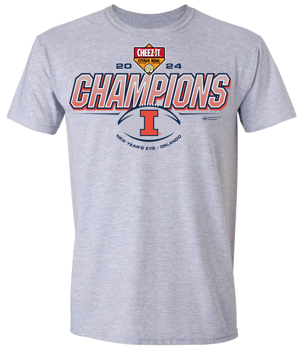 2024 Cheez-It Citrus Bowl Illinois CHAMPS Grey SST – FCS Merchandise