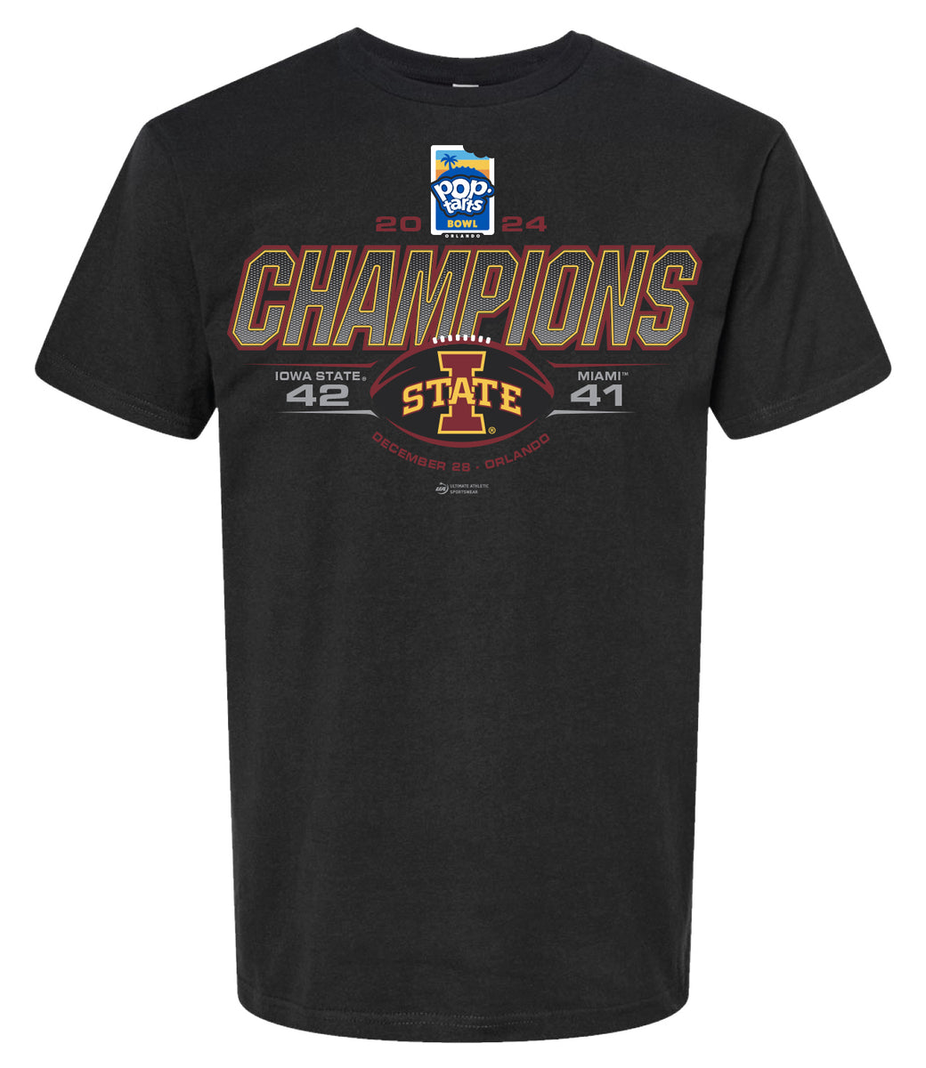 2024 POPTARTS Bowl Iowa State CHAMPS Black SST FCS Merchandise