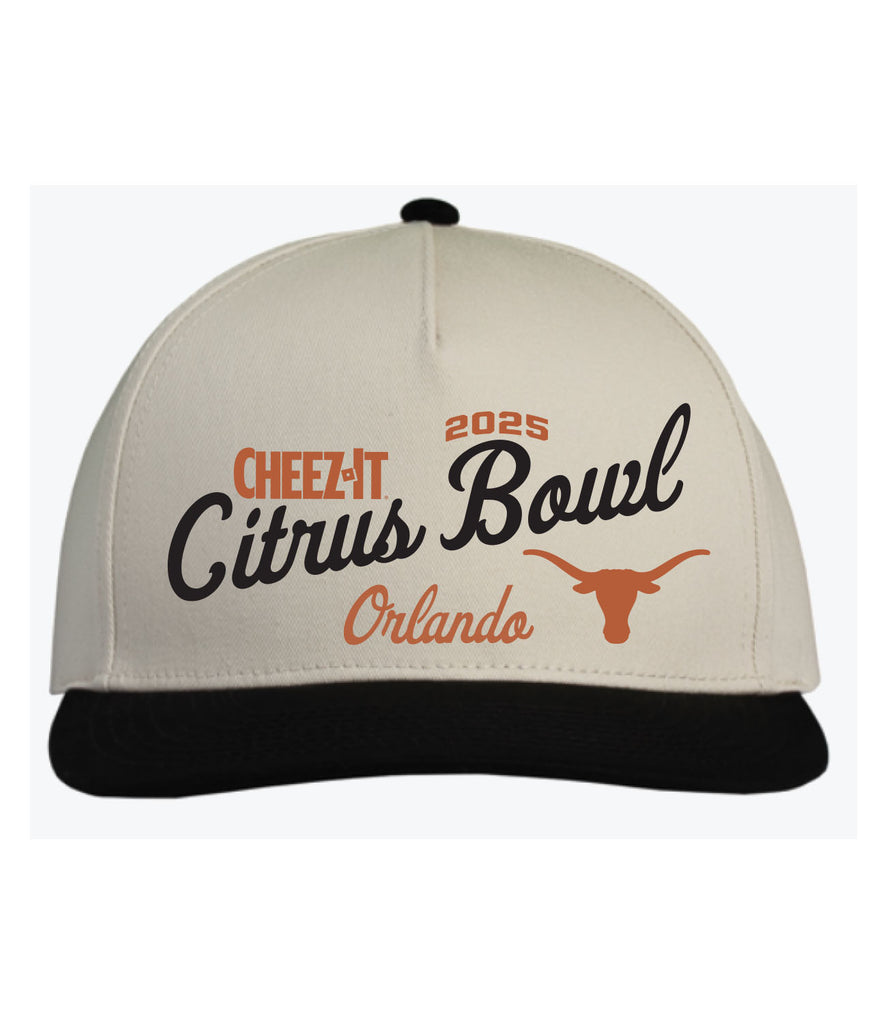 2025 Cheez-It Citrus Bowl Texas Cream/Black Cap