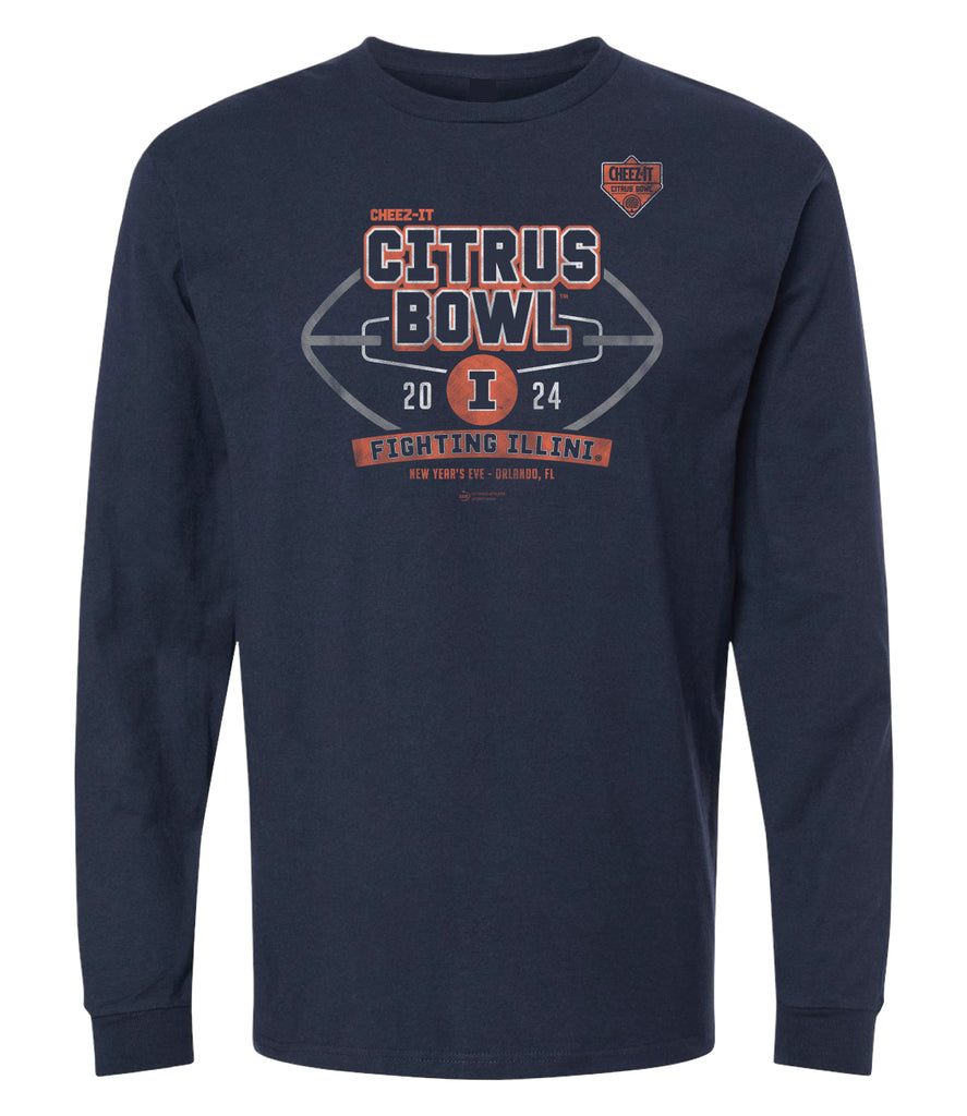 2024 CheezIt Citrus Bowl Illinois Long Sleeve T FCS Merchandise